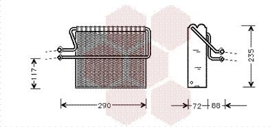 Van Wezel 4300V004 - Випарник, кондиціонер avtolavka.club