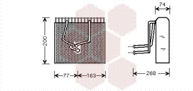 Van Wezel 4300V173 - Випарник, кондиціонер avtolavka.club