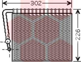 Van Wezel 4300V356 - Випарник, кондиціонер avtolavka.club