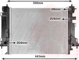 Van Wezel 43012704 - Радіатор, охолодження двигуна avtolavka.club