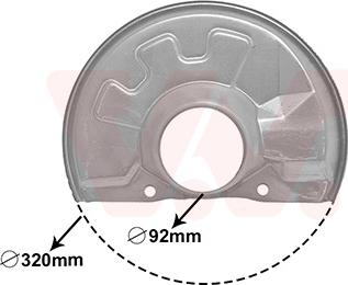 Van Wezel 5940371 - Відбивач, диск гальмівного механізму avtolavka.club