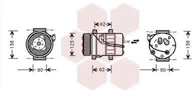 Van Wezel 5900K054 - Компресор, кондиціонер avtolavka.club