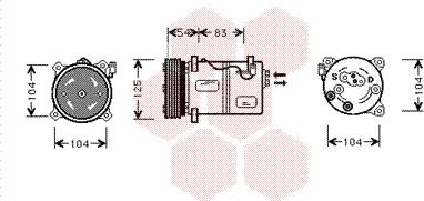 Van Wezel 5900K030 - Компресор, кондиціонер avtolavka.club