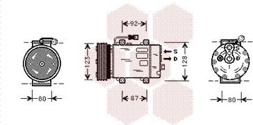 Van Wezel 5900K029 - Компресор, кондиціонер avtolavka.club