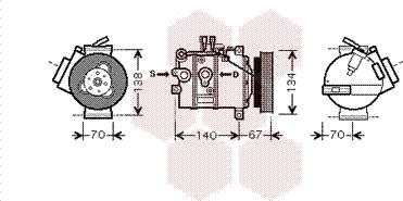 Van Wezel 5900K142 - Компресор, кондиціонер avtolavka.club