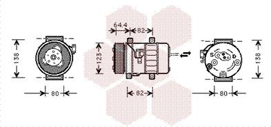 Van Wezel 5900K113 - Компресор, кондиціонер avtolavka.club