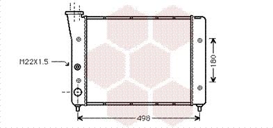 Van Wezel 58002083 - Радіатор, охолодження двигуна avtolavka.club