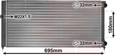 Van Wezel 58002109 - Радіатор, охолодження двигуна avtolavka.club