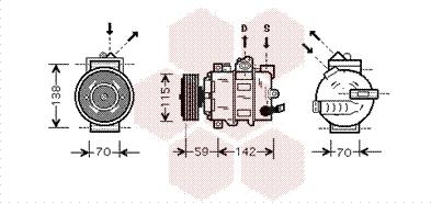 Van Wezel 5800K284 - Компресор, кондиціонер avtolavka.club