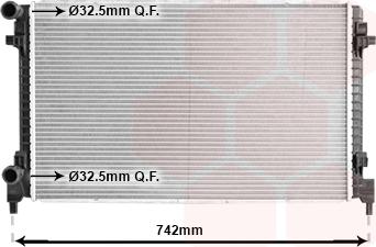 Van Wezel 58012734 - Радіатор, охолодження двигуна avtolavka.club