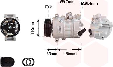 Van Wezel 5801K703 - Компресор, кондиціонер avtolavka.club