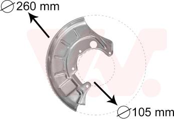 Van Wezel 5812372 - Відбивач, диск гальмівного механізму avtolavka.club