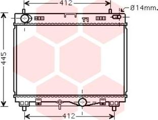 Van Wezel 53002499 - Радіатор, охолодження двигуна avtolavka.club