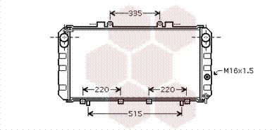 Van Wezel 53002355 - Радіатор, охолодження двигуна avtolavka.club