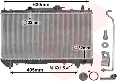 Van Wezel 53002240 - Радіатор, охолодження двигуна avtolavka.club