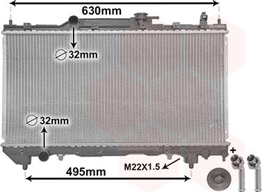 Van Wezel 53002238 - Радіатор, охолодження двигуна avtolavka.club