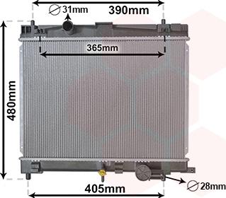 Van Wezel 53002716 - Радіатор, охолодження двигуна avtolavka.club