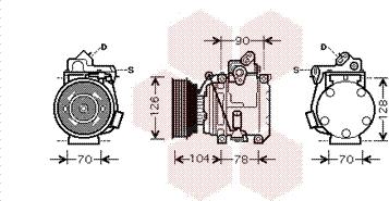 Van Wezel 5300K441 - Компресор, кондиціонер avtolavka.club