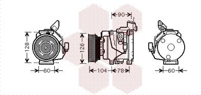 Van Wezel 5300K437 - Компресор, кондиціонер avtolavka.club