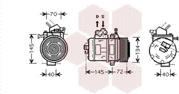 Van Wezel 5300K388 - Компресор, кондиціонер avtolavka.club