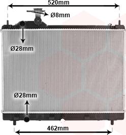 Van Wezel 52012712 - Радіатор, охолодження двигуна avtolavka.club