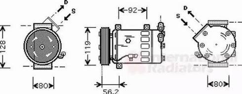 Van Wezel 0900K032 - Компресор, кондиціонер avtolavka.club