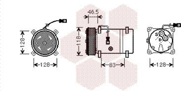 Van Wezel 0900K158 - Компресор, кондиціонер avtolavka.club