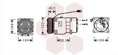 Van Wezel 0900K257 - Компресор, кондиціонер avtolavka.club