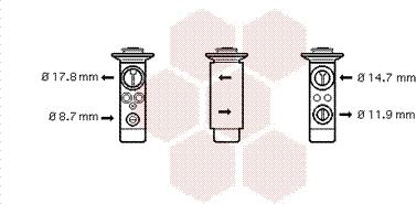 Van Wezel 06001361 - Розширювальний клапан, кондиціонер avtolavka.club