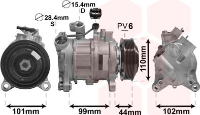 Van Wezel 0600K498 - Компресор, кондиціонер avtolavka.club