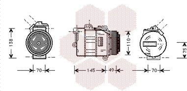 Van Wezel 0600K181 - Компресор, кондиціонер avtolavka.club