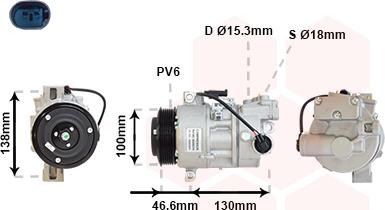 Van Wezel 0600K319 - Компресор, кондиціонер avtolavka.club