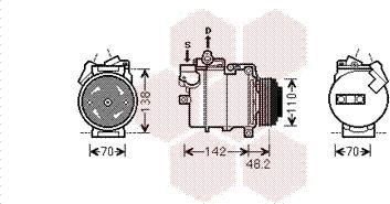 Van Wezel 0600K386 - Компресор, кондиціонер avtolavka.club