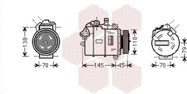 Van Wezel 0600K383 - Компресор, кондиціонер avtolavka.club