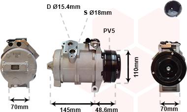 Van Wezel 0600K334 - Компресор, кондиціонер avtolavka.club