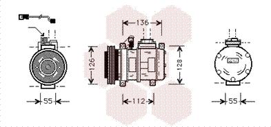 Van Wezel 0600K228 - Компресор, кондиціонер avtolavka.club