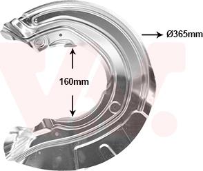 Van Wezel 0633371 - Відбивач, диск гальмівного механізму avtolavka.club