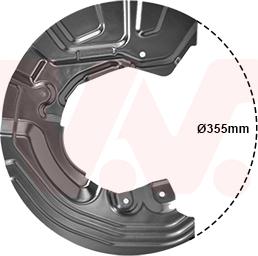 Van Wezel 0628371 - Відбивач, диск гальмівного механізму avtolavka.club