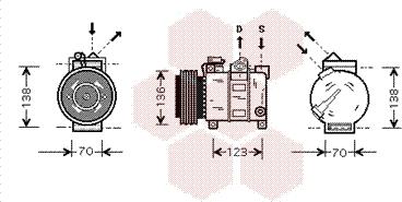 Van Wezel 0100K016 - Компресор, кондиціонер avtolavka.club