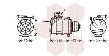 Van Wezel 0300K180 - Компресор, кондиціонер avtolavka.club