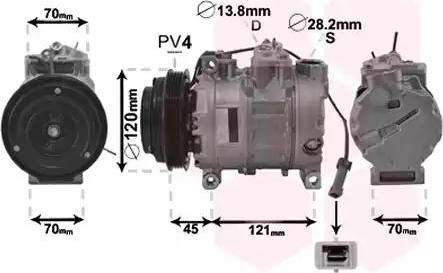 Van Wezel 0300K379 - Компресор, кондиціонер avtolavka.club