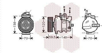 Van Wezel 0300K267 - Компресор, кондиціонер avtolavka.club