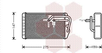 Van Wezel 02006104 - Теплообмінник, опалення салону avtolavka.club