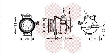 Van Wezel 0200K188 - Компресор, кондиціонер avtolavka.club