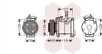 Van Wezel 0700K112 - Компресор, кондиціонер avtolavka.club