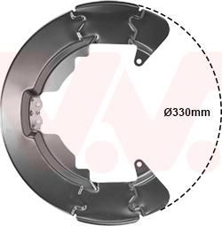 Van Wezel 1864371 - Відбивач, диск гальмівного механізму avtolavka.club