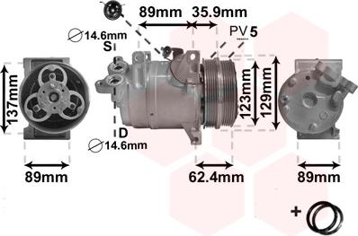 Van Wezel 1800K433 - Компресор, кондиціонер avtolavka.club