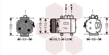 Van Wezel 1800K420 - Компресор, кондиціонер avtolavka.club