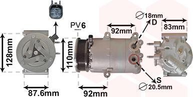 Van Wezel 1800K477 - Компресор, кондиціонер avtolavka.club