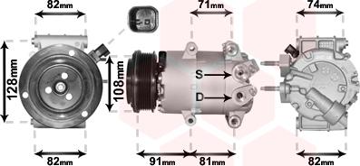 Van Wezel 1800K570 - Компресор, кондиціонер avtolavka.club